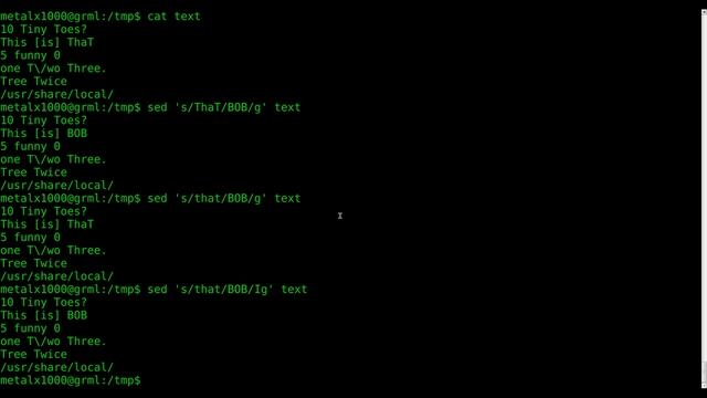 SED - 2013.SED Ignoring Case in Search and Replace Linux Shell tutorial BASH смотреть онлайн