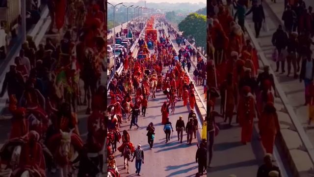 Naga-Baba Avahn Akhara Enters To Prayagraj Kumbha Mela