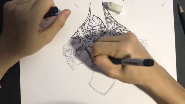 Drawing Invoker - Dota 2 Hero | Time-Lapse смотреть онлайн