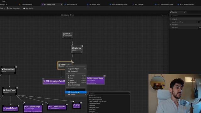 Smart Enemy AI Part 2 Patrolling States Tutorial in Unreal Engine 5 UE51080p смотреть онлайн