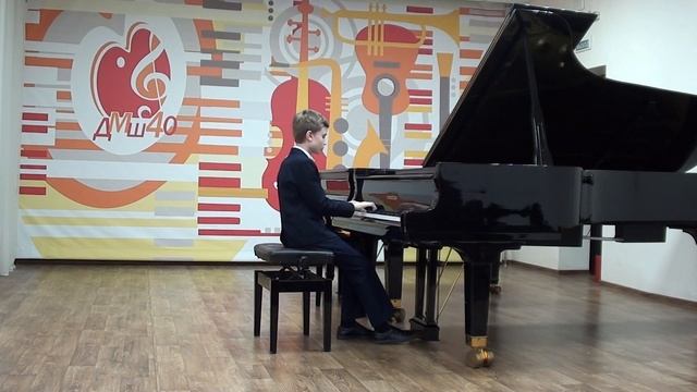 Митасов Борис И.С.Бах Трёхголосная инвенция ре мажор, А.Хачатурян Подражание народному Рожд. встреч смотреть онлайн