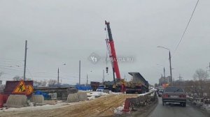 На Минаевский мост привезли свежие балки для ремонта