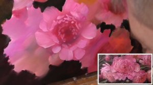 Как написать пионы. Живопись маслом.