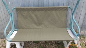 Как самому перетянуть садовую качелю? Ремонт сидушки и спинки от садовой качели.