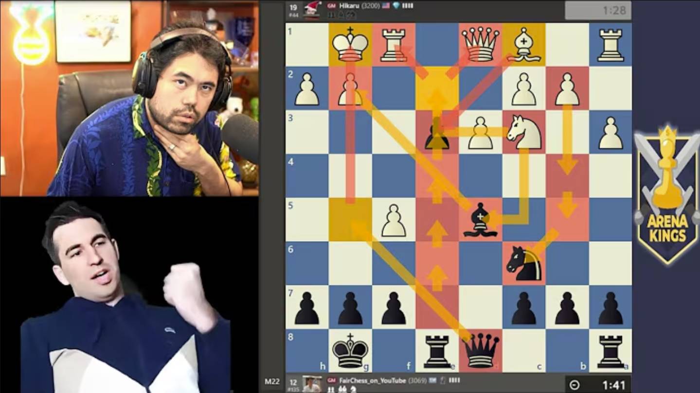 Феноменальный РАЗГОН в одни ВОРОТА! Хикару Накамура - Дмитрий Андрейкин смотреть онлайн