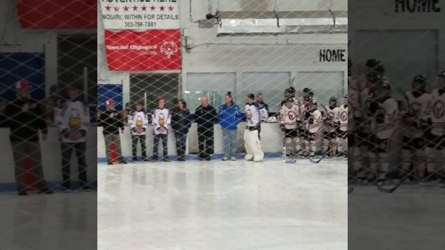 Littleton Hawks honoring Martha Kennedy Jan 20th, 2018. She would pass away the next day. смотреть онлайн