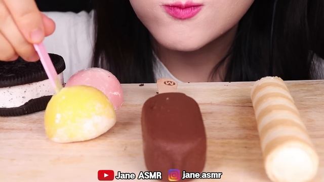 ASMR ICE CREAM PARTY *OREO ICE CREAM, CHOCOLATE ICE CREAM 오레오 아이스크림, 배라 초콜릿 아이스크림 먹방 EATING SOUNDS смотреть онлайн