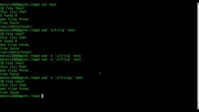 SED - 2013.SED Display Only Line with Matches Like Grep Linux Shell tutorial BASH смотреть онлайн