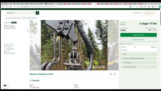 Maskinauktioner v.27 - Bobcat 753 - VOLVO L35G - Timberjack 1110C смотреть онлайн