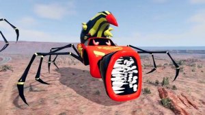 Spider Lightning McQueen & Lightning McQueen & Garbage Truck Eater - Coffin Dance Meme Cover