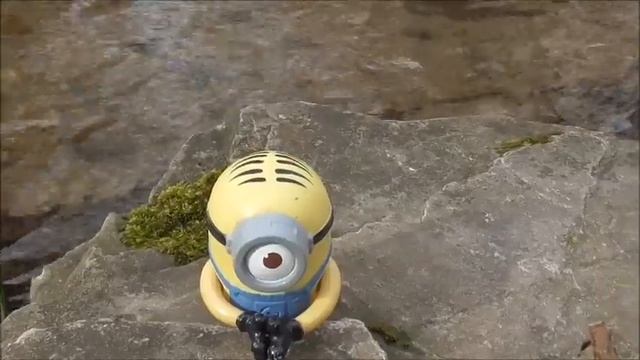 Миньоны гуляют в парке и купаются в ручье/Minions go to the park and bath in the lake смотреть онлайн