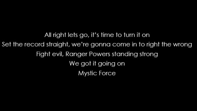 Chaka Blackmon - Power Rangers Mystic Force Theme Song (Lyrics) смотреть онлайн