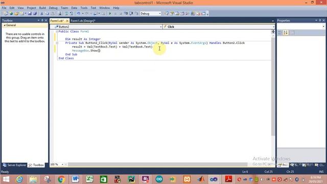 Practical No. 12: Design windows application using Tab Control &Timer. смотреть онлайн
