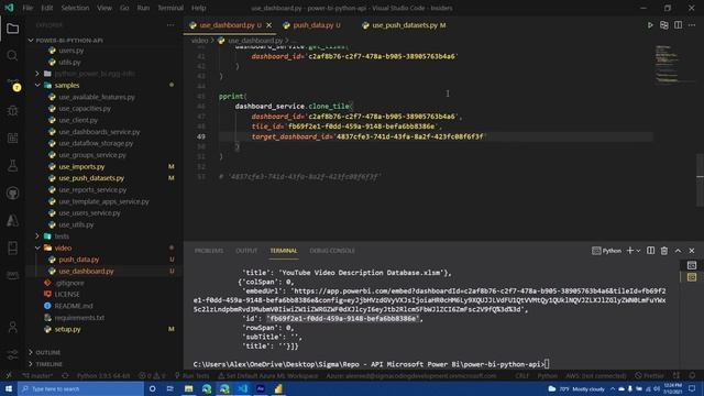 2. Power BI in Python - Dashboards & Datasets смотреть онлайн