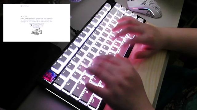 GMMK PRO | Lubed EG Aqua King V2 | White Pudding Keycaps смотреть онлайн