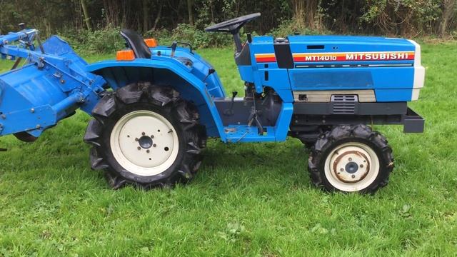 Mitsubishi MT1401D 4WD compact tractor ONLY 400 HRS смотреть онлайн