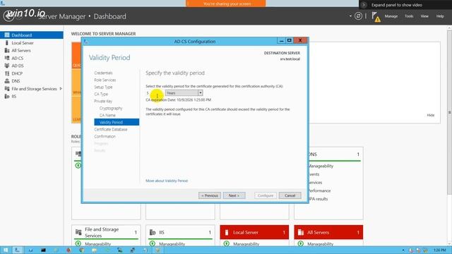 Lecture-10:Install, Configure & Verify Certificate Authority Server. смотреть онлайн