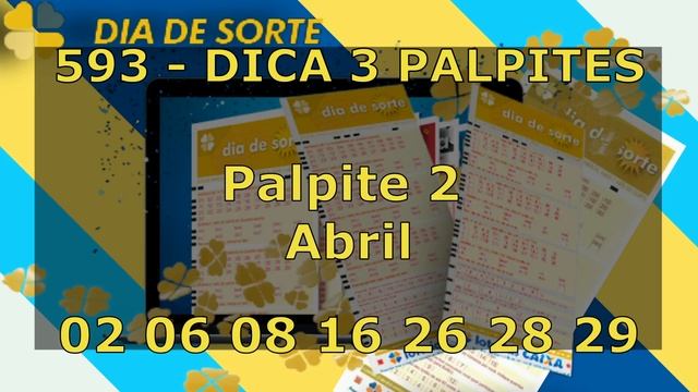 💲DIA DE SORTE - CONCURSO 593 - DICA: 3 PALPITES💲 смотреть онлайн