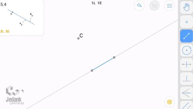 Euclidea 5.4 Walkthrough - Epsilon Level 5.4 смотреть онлайн