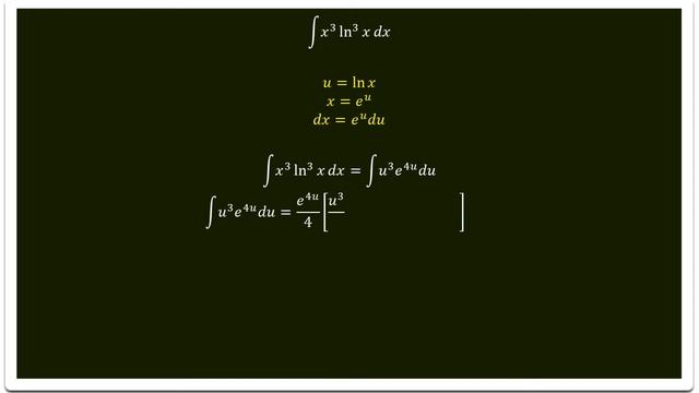 INTEGRAL 35 /51 ....... ∫ x³ ln³x dx смотреть онлайн