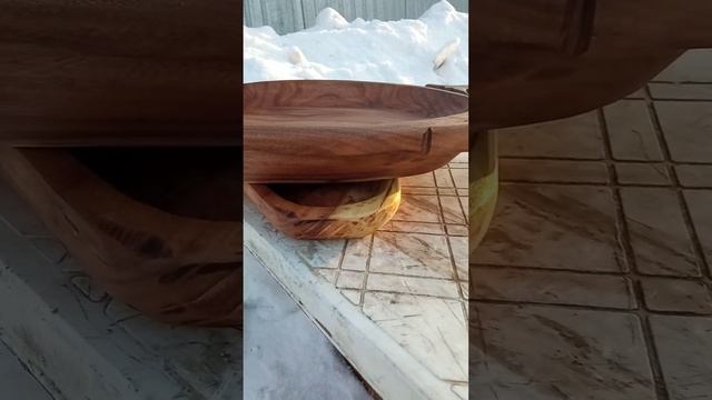 Как сделать тарелки из карагача быстро и красиво смотреть онлайн