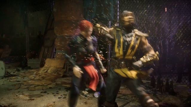 MK11 Ryona：Scorpion Fatalities And Brutalities On Skarlet