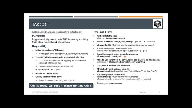 8. 2020 OpenTAK Conference - TAKPAK Python Library - Alan Barrow (Pinzgauer) смотреть онлайн