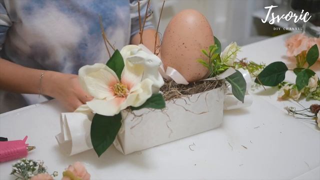 Пасхальная композиция в форме конфетки / DIY TSVORIC смотреть онлайн