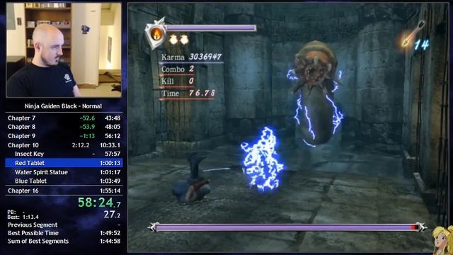 Ninja Gaiden Black Speedrun (live reaction) - 1:43:58 IGT - 1:53:52 RTA смотреть онлайн