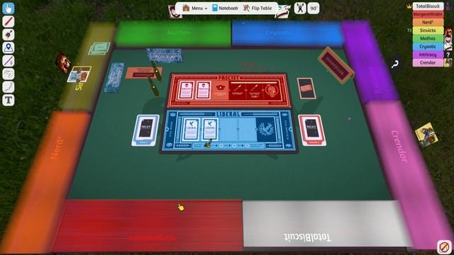 THE CO-OPTIONAL LOUNGE - SECRET HITLER VII - GAME 1 [Tabletop Sim] смотреть онлайн