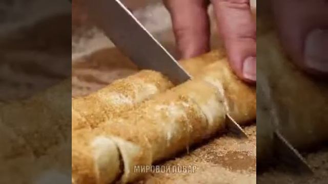 Ушки с корицей из слоёного теста 👍 смотреть онлайн