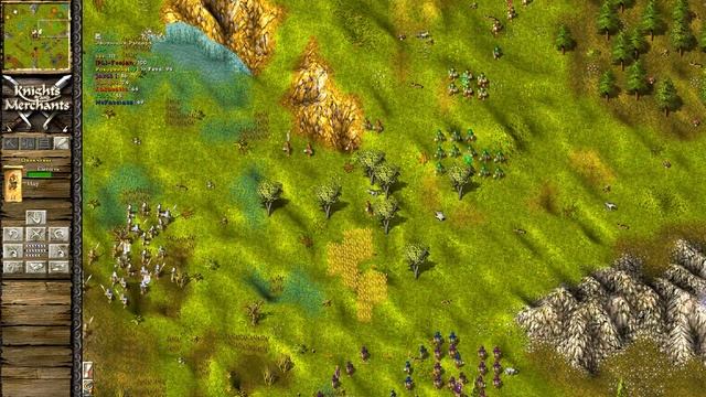 KaM Remake Knights Evolve 2v2v2v2 Коварный враг (сетевая игра) смотреть онлайн