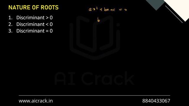 PGDBA 2023 Preparation | Maths | Quadratic Equations Lecture 1 | AI Crack смотреть онлайн