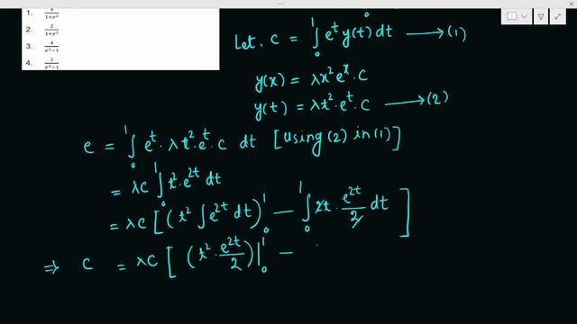 CSIR UGC NET December 2023 | Mathematical Sciences | Intrgral Equations|Part B| Question ID 704047 смотреть онлайн