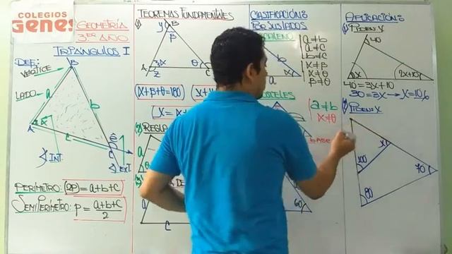 GEOMETRÍA TRIÁNGULOS I 3ER AÑO смотреть онлайн