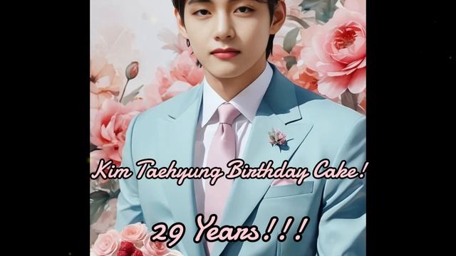 BTS, Kim Taehyung - Kim Taehyung Birthday Cake! 29 Years!!!