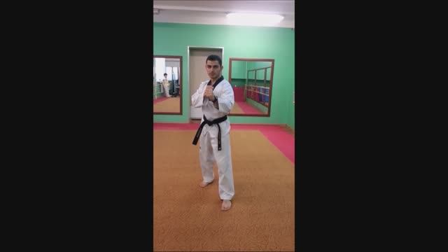 Taekwondo WTF. Стойка Ап Соги. смотреть онлайн