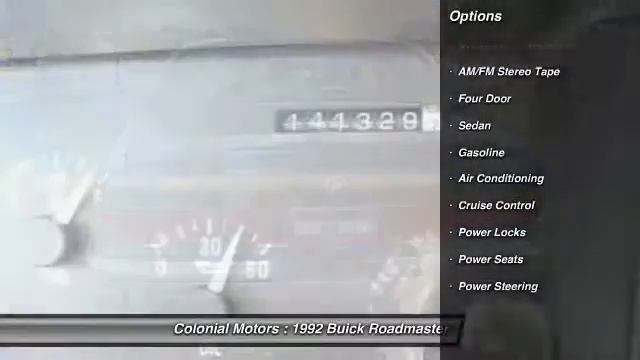 1992 Buick Roadmaster Base 4d Sedan Somerville NJ 08876 смотреть онлайн