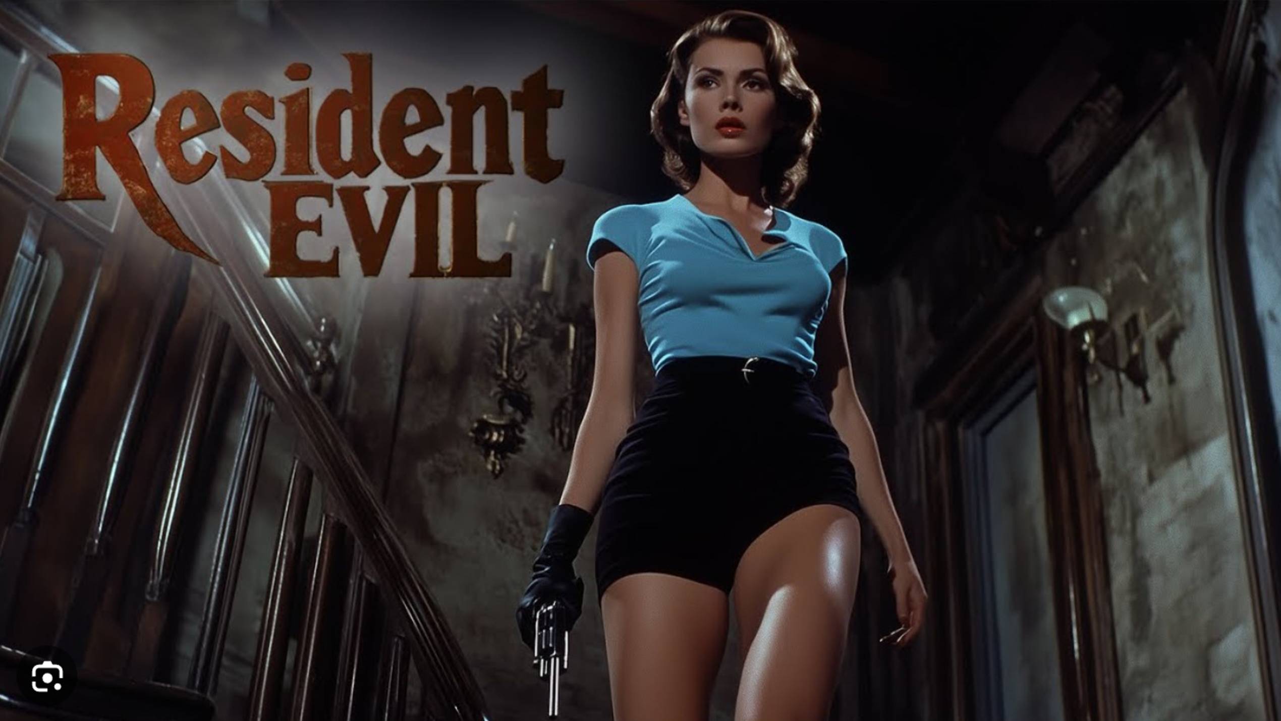 Нейросеть сгенерировала Resident Evil в стиле 50-х смотреть онлайн