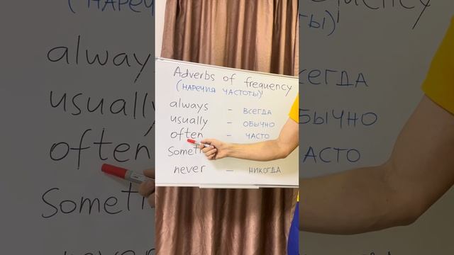 Урок 11. Наречия частоты в английском языке. Adverbs of frequency. смотреть онлайн