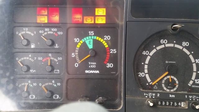 Scania 114L 380HP 0c Cold Start