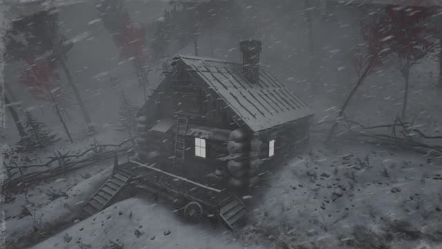 -40 градусов на АРКТИЧЕСКОЙ СТАНЦИИ, звуки ледяной снежной бури и завывания сильного ветра смотреть онлайн