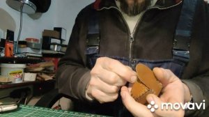 Брелок - морда собаки из натуральной кожи