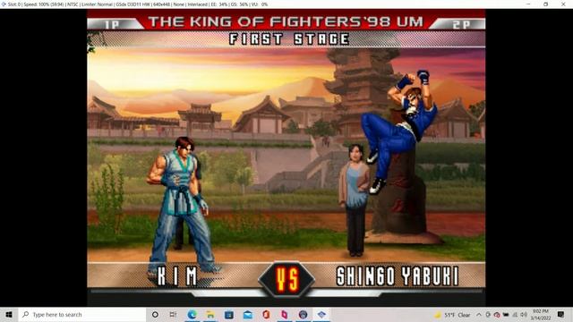 KOF 98 UM PS2 Parsec PL1 Mr.Hadoken01 vs PL2 rbalerio смотреть онлайн