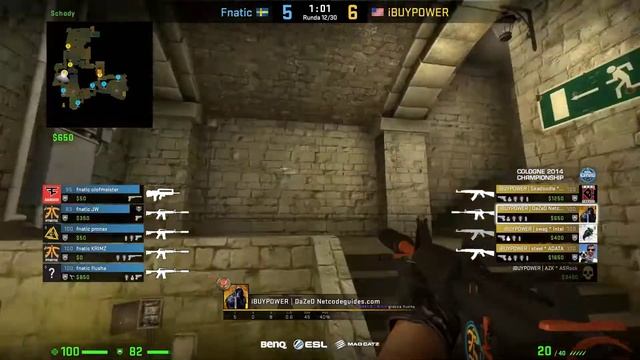 Fnatic vs iBUYPOWER - Group C - ESL One Cologne 2014 - CS:GO смотреть онлайн