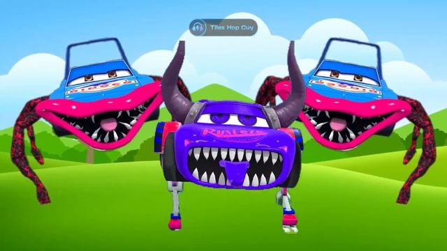 All Lightning Mcqueen Eater Spider Cars - Coffin Dance Song Remix