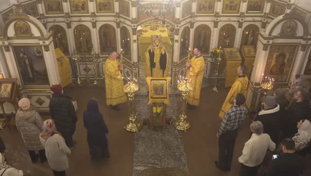 Запись трансляции 28 декабря 17:00. Всенощное бдение смотреть онлайн