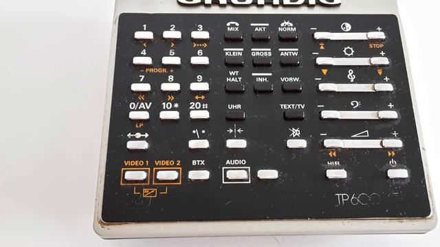 Vintage German Grundig TP 600 VT Remote Fernbedienung смотреть онлайн