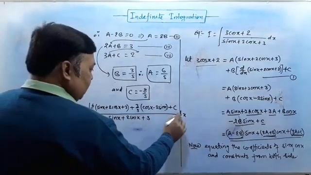 Integral of the forms : a sinx + b / p sinx + q cosx + r | a cosx +b / p sinx + q cosx + r смотреть онлайн