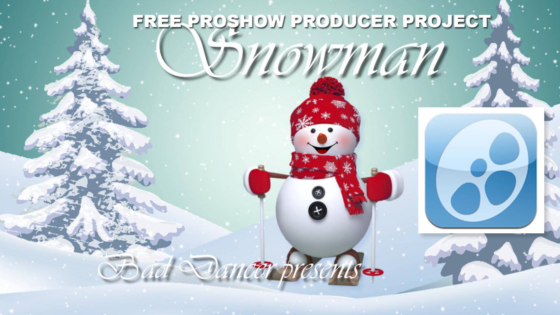 Free ProShow Producer Project - Snowman ID 24102019